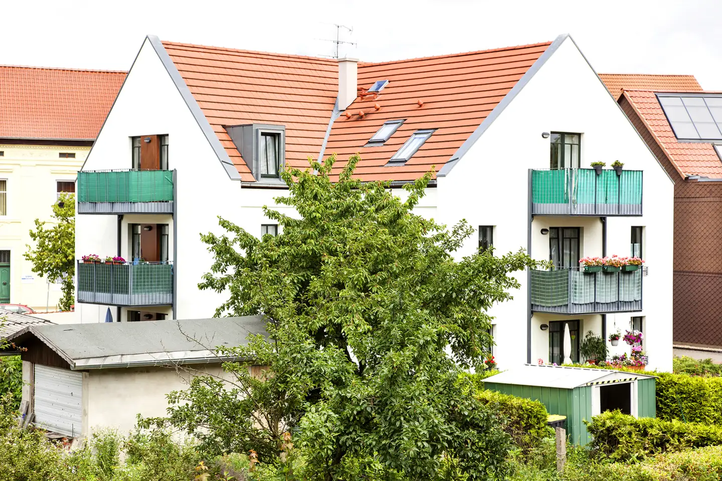 Blick auf das Gebäude