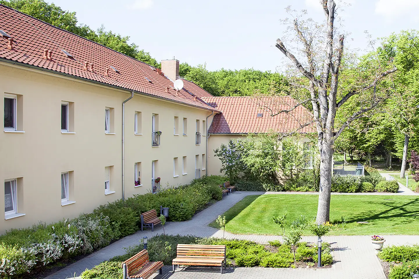 Blick auf das Gebäude
